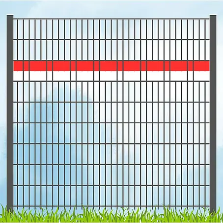 zaun|zu  Sichtschutzstreifen Vereinsfarben