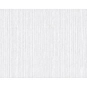 Atlantis Design Vliestapete Längsstruktur (Weiß, Uni, 10,05 x 0,53 m)