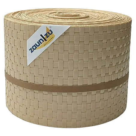 zaun|zu  Sichtschutzstreifen Rattan PE