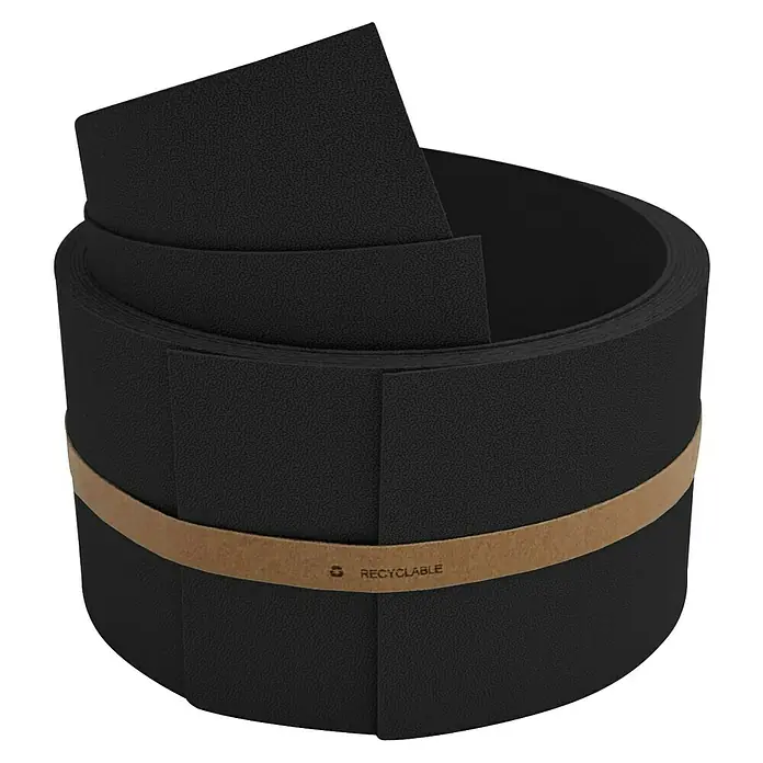 zaun|zu Sichtschutzstreifen Premium 1/2 Set Einzel - 2,55 m x 9,5 cm x 0,1 cm, Tiefschwarz - Eine Rolle recycelbares, schwarzes Stoßband für Möbel. Hält Stöße ab und schützt Möbel vor Beschädigungen.
