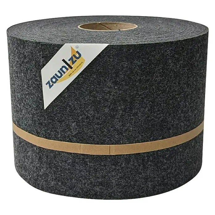 zaun|zu Sichtschutzstreifen Design Anthrazit - 35 m x 19 cm x 0,2 cm, Anthrazit, 1 Stk. - Eine Rolle Zaunfolie "zaun|zu" in Anthrazit, fixiert mit einem braunen Band. Ideal für Sichtschutz und Gartengestaltung.