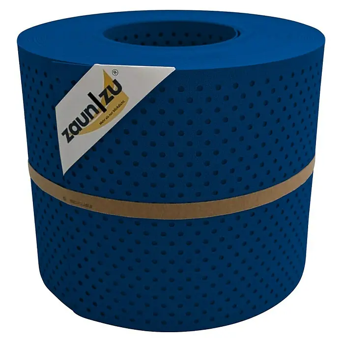 zaun|zu Sichtschutzstreifen Premium Gelocht 15% - 26 m x 19 cm x 0,1 cm, Enzianblau - Die Zaunblende von Zaun/zu bietet optimalen Sichtschutz für Ihren Zaun. Die Rolle ist blau und mit Löchern versehen.