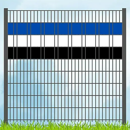 zaun|zu  Sichtschutzstreifen Vereinsfarben