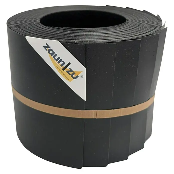 zaun|zu Sichtschutzstreifen Eco - 2,55 m x 19 cm x 0,1 cm, Schwarz, 10 Stk. - Rolle schwarzer Zaunblenden von Zaunblenden. Mehr als nur blickdicht für Ihren Garten oder Ihr Grundstück.