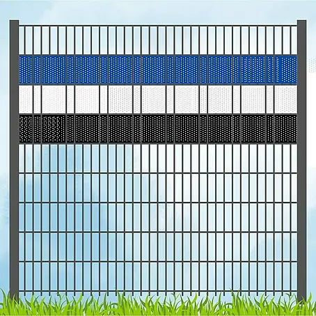 zaun|zu  Sichtschutzstreifen Vereinsfarben