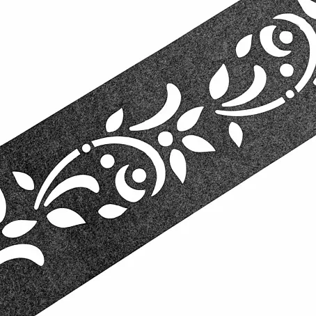 zaun|zu  Sichtschutzstreifen Design Floral Variante 1
