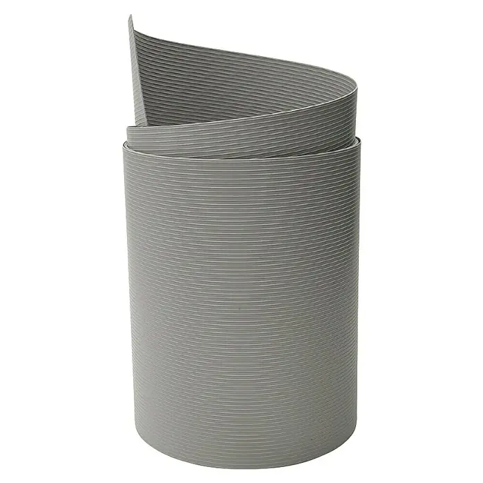 zaun|zu Sichtschutzstreifen Rille Maxi - 2,05 m x 24 cm x 0,12 cm, Steingrau - Flexibler, grauer Lüftungskanal, ideal für den Einsatz in verschiedenen Lüftungssystemen. Robuste Konstruktion für zuverlässige Leistung.