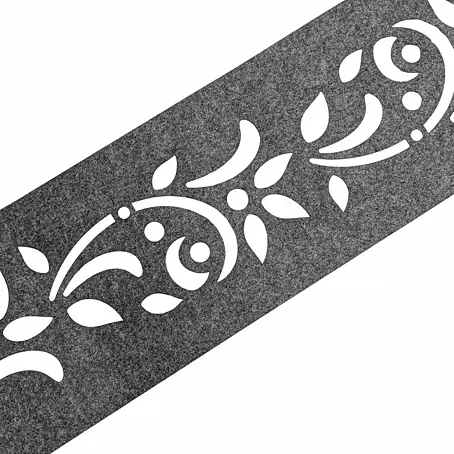 zaun|zu  Sichtschutzstreifen Design Floral Variante 1