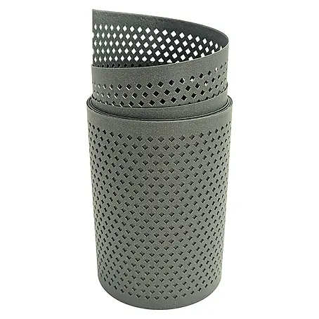 zaun|zu  Sichtschutzstreifen Polyal Eco Gelocht Diamant