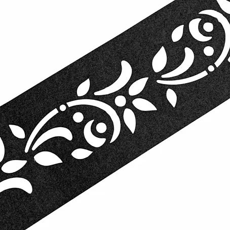 zaun|zu  Sichtschutzstreifen Design Floral Variante 1