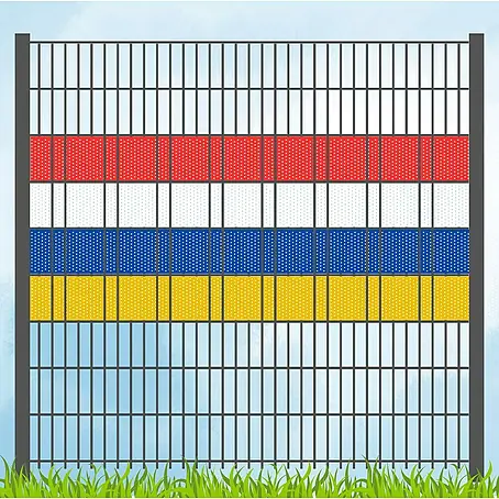 zaun|zu  Sichtschutzstreifen Akzentstreifen Vereinsfarben