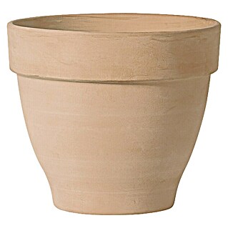 Deroma White Garden Pflanztopf Montelupo Set (Außenmaß (Ø x H): 33 x 28 cm, Naturmaterialien, Tonweiß)