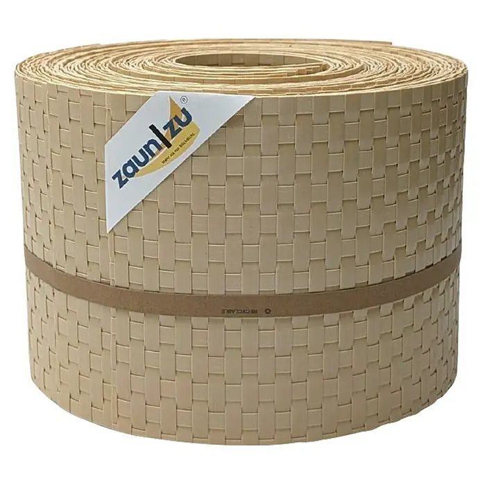 zaun|zu Sichtschutzstreifen Rattan 10 x Einzelstreifen - 25,5 m x 19 cm x 0,2 cm, Beige - Die Sichtschutzrolle von Zaun/zu bietet effektiven und stilvollen Schutz für Ihren Garten. Hergestellt aus robusten Materialien, ist sie langlebig und einfach zu installieren.