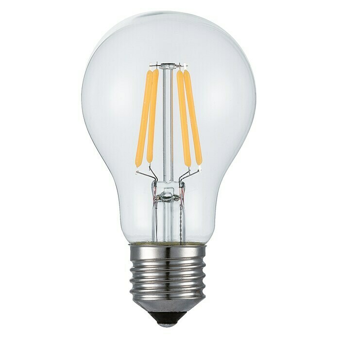 Voltolux Bombilla LED Filamento Classic A (6 W, E27, Claro, Blanco cálido, Clase de eficiencia energética: A++)