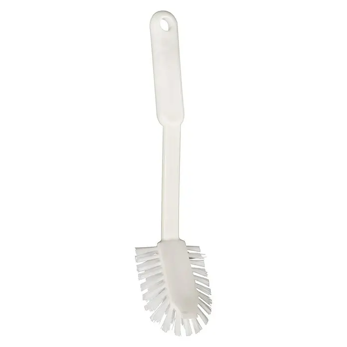 Haug Spülbürste - Weiß, Oval, Material Borsten: Nylon - Eine weiße Toilettenbürste mit einem langen Griff und einem Loch zum Aufhängen. Sie ist perfekt für die Reinigung Ihrer Toilette.