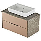 Camargue Marble Badmöbel-Set (90 cm, Goldbronze, 2 -tlg.) | BAUHAUS