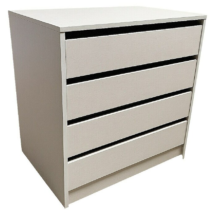 Modulkit Cajonera (L x An x Al: 500 x 700 x 698 mm, Número de cajones: 4 ud., MDF, Textil Cactus Cottone) | BAUHAUS