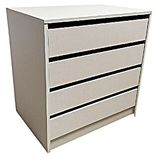 Modulkit Cajonera (L x An x Al: 500 x 700 x 698 mm, Número de cajones: 4 ud., MDF, Textil Cactus Cottone)
