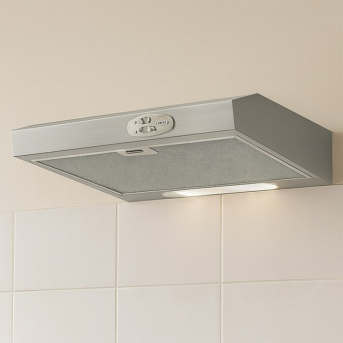 Turboair Campana integrable Vertice (Ancho: 60 cm, Potencia de aire máx.: 272 m³/h en modo de funcionamiento normal, Blanco)