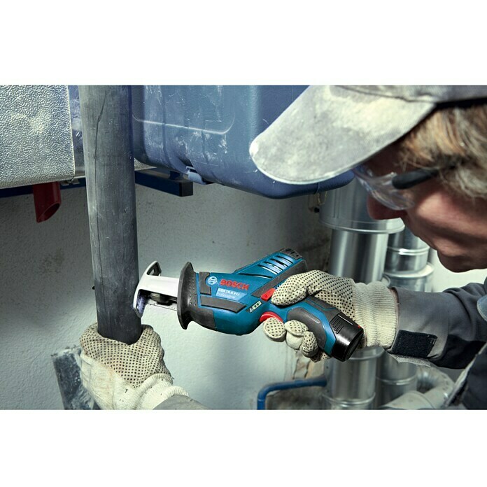 Bosch Professional Caladora de batería (12 V, Iones de litio, Sin batería, Número de carreras marcha en vacío: 0 - 3.000 carreras/min)