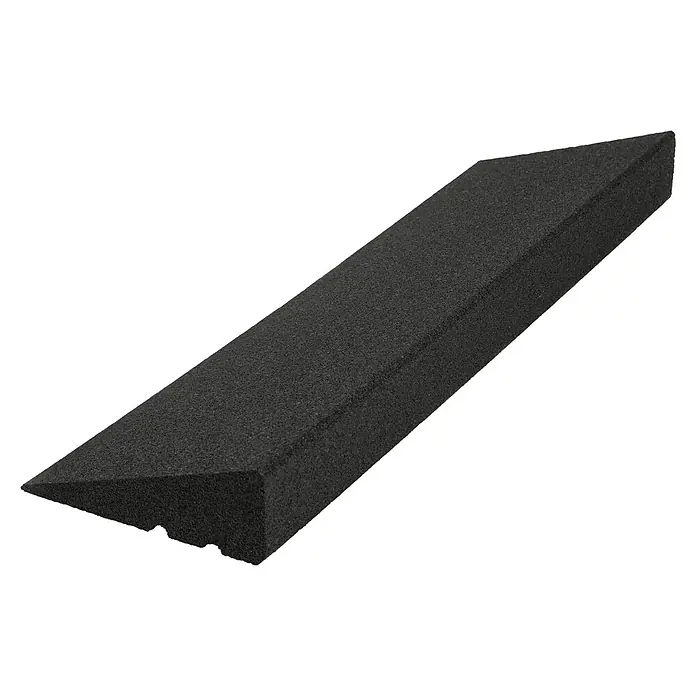 Gum-tech Auffahrrampe - Schwarz, 100 x 25 x 11 cm - Schwarzer Akustikschaumstoff-Keil zur Schallabsorption und Reduzierung von Echo in Studios und Räumen.