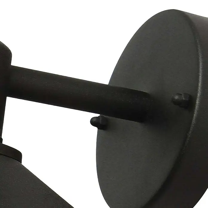 Elstead Außenwandleuchte Copenhagen - 60 W, 22 x 23,6 x 23,6 cm, Schwarz, IP44 - Nahaufnahme einer eleganten, mattschwarzen Wandleuchte, die modernes Design und funktionale Beleuchtung vereint.