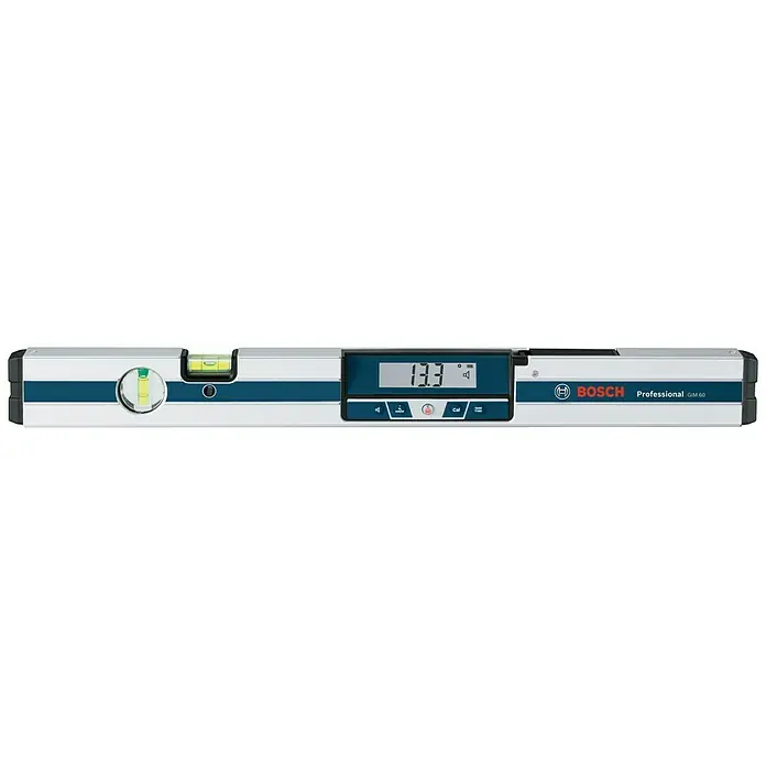 Bosch Professional Digitale Wasserwaage GIM 60 - 600 mm, Messbereich: 0 ° - 360 ° (4 x 90 °) - Bosch Digital-Wasserwaage, Modell GIM 60, für präzise Messungen und einfaches Ablesen dank digitaler Anzeige. Ideal für Profis.