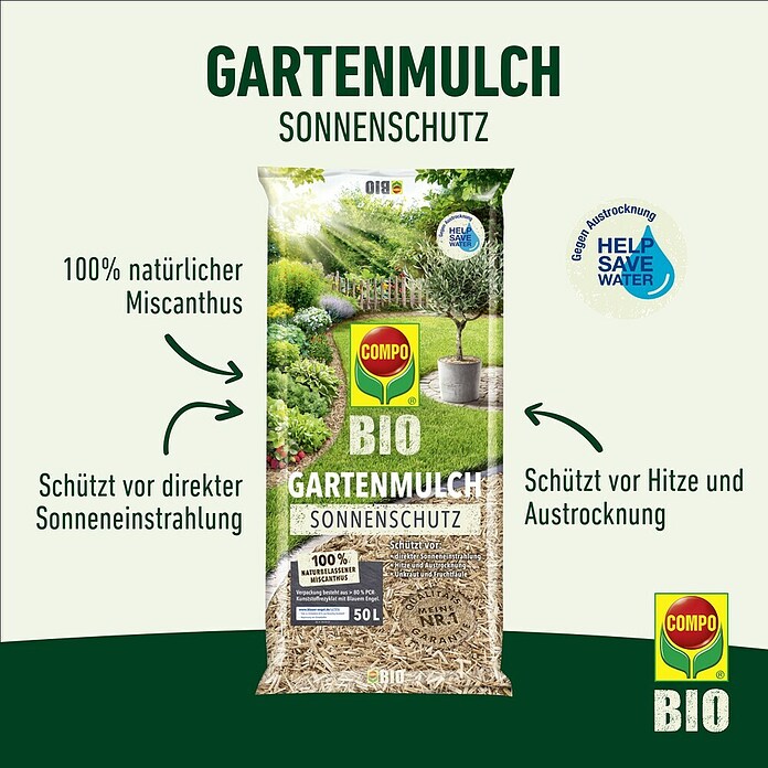 Compo Bio-Mulch Sonnenschutz (6 kg) | BAUHAUS