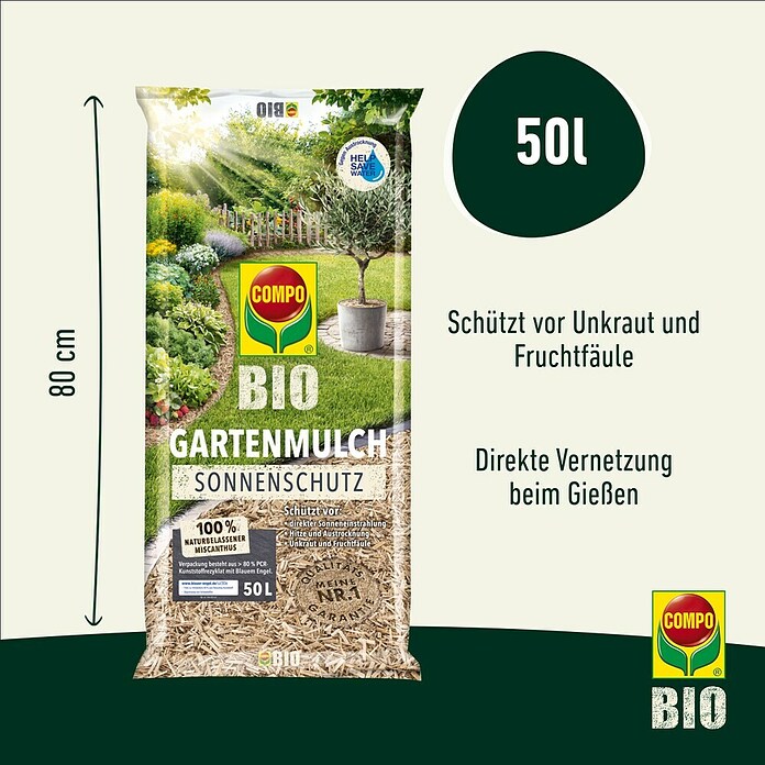 Compo Bio-Mulch Sonnenschutz (6 kg) | BAUHAUS