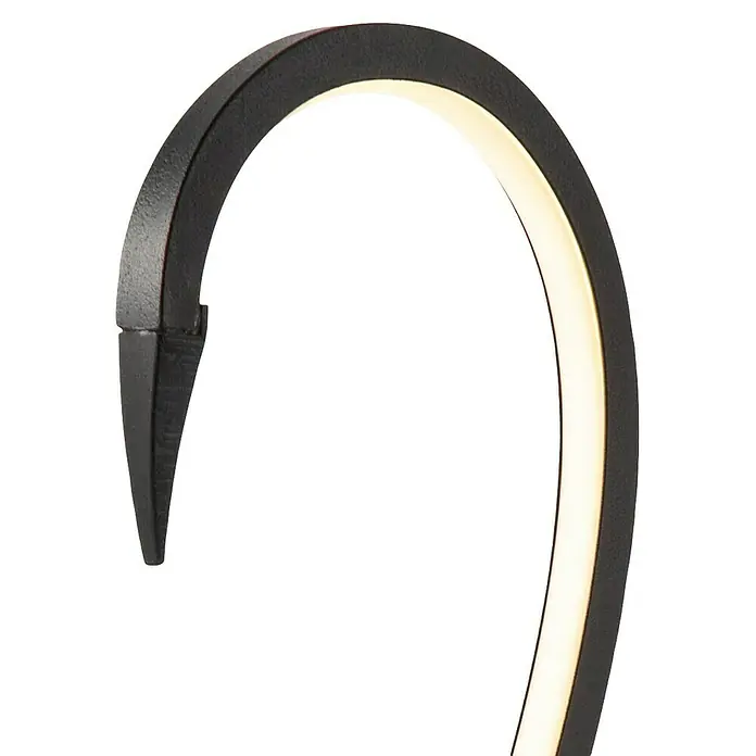 Elstead LED-Tischleuchte Flamingo - 6 W, L x B x H: 15 x 15 x 50 cm, Schwarz, Warmweiß - Gebogener LED-Wandlampe in Schwarz. Stilvolle Beleuchtung für Innen- und Außenbereiche, die modernes Design und Energieeffizienz vereint.