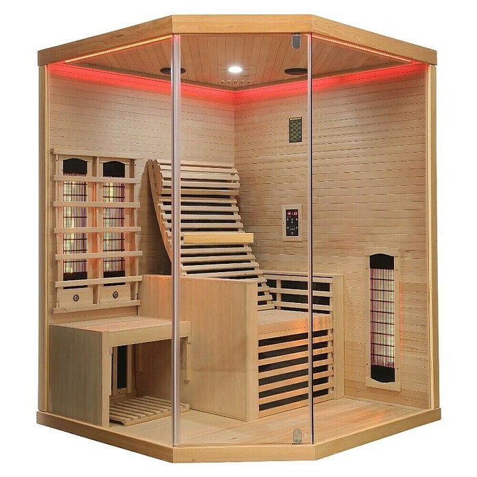 Sanotechnik Infracrvena sauna Carbon 3  (D x Š x V: 150 x 150 x 195 cm, 2.550 W, Klupa za sjedenje) | BAUHAUS