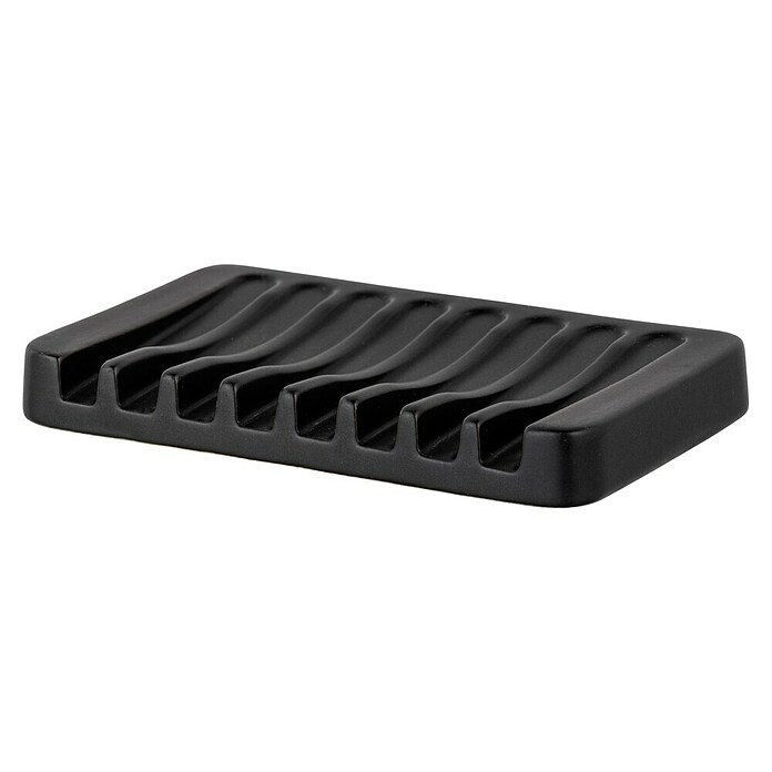 Wenko Seifenablage Soliera (B x H: 13 x 10 cm, Schwarz, Keramik) | BAUHAUS