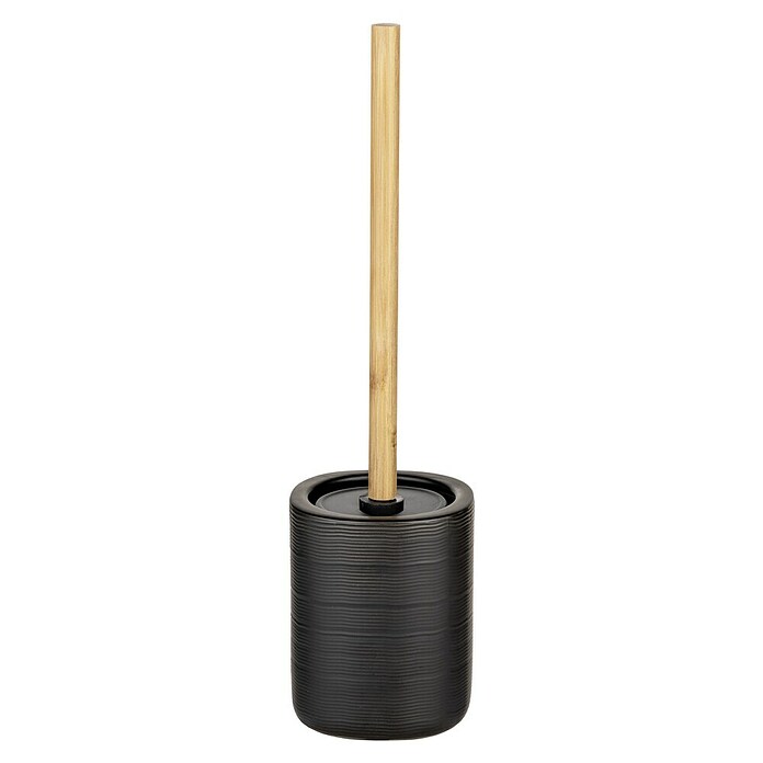 Wenko WC-Bürstengarnitur Zena (Keramik, Schwarz, Durchmesser: 7,5 cm) | BAUHAUS