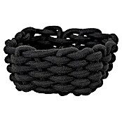 Wenko Bad-Aufbewahrungskorb Melara (16,5 x 16,5 x 7,5 cm, Baumwolle, Schwarz) | BAUHAUS