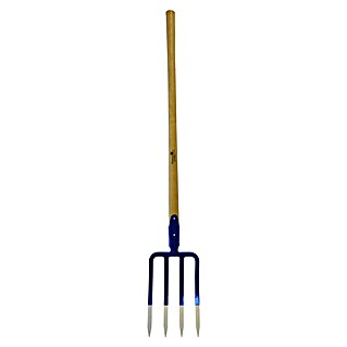 Lopataste vile s peresom (Delovna širina: 30 cm, Število zob: 4 kos, Dolgi ročaj)