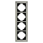 Voltomat FERA Abdeckrahmen Variante A (4-fach, Silber, Edelstahl, Unterputz)