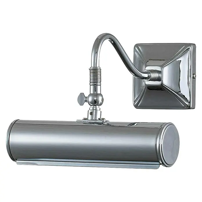 Elstead LED-Bilderleuchte - 40 W, L x B x H: 20 x 19 x 13,5 cm, Chrom - Diese Chrom-Bilderleuchte sorgt für eine stilvolle Beleuchtung Ihrer Lieblingskunstwerke. Ein echter Hingucker für jedes Zuhause.