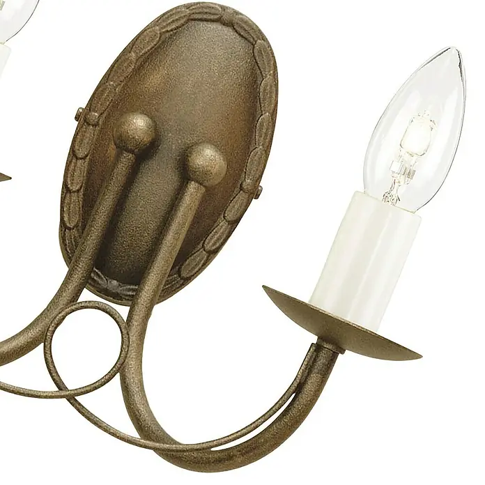 Elstead Wandleuchte Minster - 60 W, L x B x H: 14,5 x 26 x 19 cm, Schwarz/ Gold, E14, Anzahl Leuchtmittel: 2 Stk. - Elegante Wandleuchte mit antikem Finish und warmem Licht, ideal für stimmungsvolle Beleuchtung im Wohnbereich.