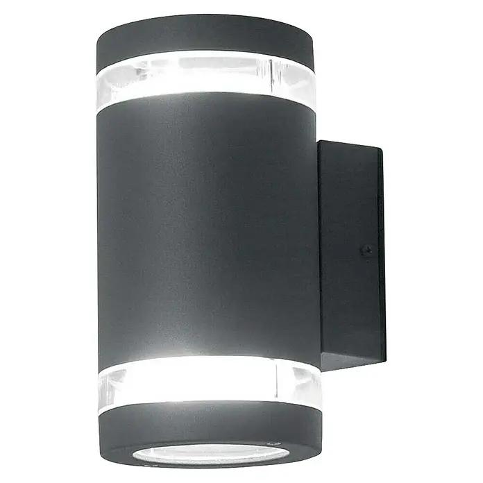 Elstead LED-Außenleuchte Magnus - Farbe Gehäuse: Graphite, IP44, 5,7 W, Anzahl Leuchtmittel: 2 Stk. - Elegante Wandleuchte mit modernem Design, die durch ihre klaren Linien und das stimmungsvolle Lichtbild besticht und somit eine angenehme Atmosphäre schafft.