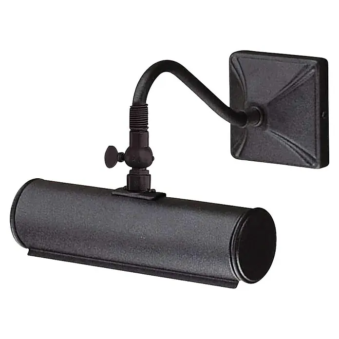 Elstead LED-Bilderleuchte - 40 W, L x B x H: 20 x 19 x 13,5 cm, Schwarz - Wandleuchte mit verstellbarem Arm und Zylinderkopf, ideal zur Beleuchtung von Bildern und Kunstwerken.