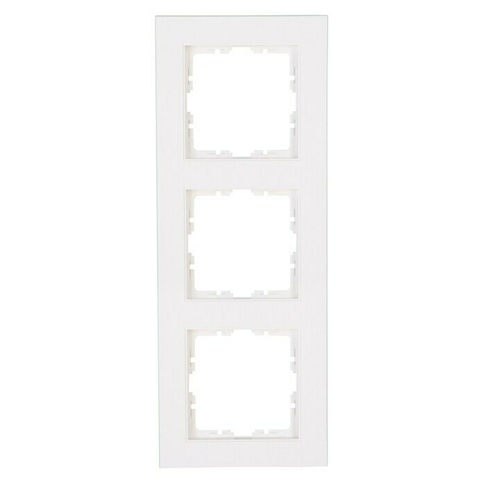 Voltomat Verona Afdekraam (Zuiver wit, 3 standen, Kunststof, Inbouw)