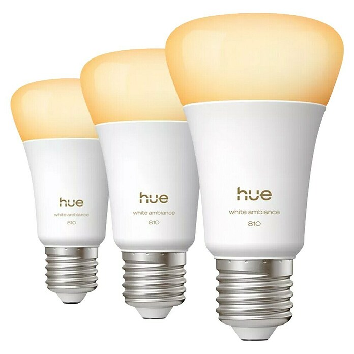 Philips Hue Uitbreidingspakket - E27 - met 4 Standaard Lampen - Warm