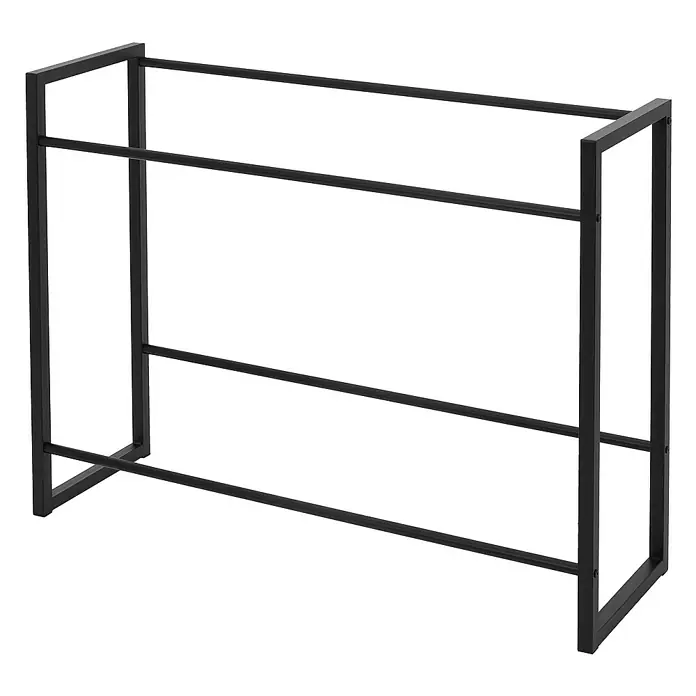 ML-Design Getränkekistenregal Kastenständer für 6 Kisten stabiles Standregal freistehend Stahl - H x B x T: 82,5 x 32 x 32 cm, Traglast pro Boden: 150 kg, Anzahl Böden: 8 Stk., Stecken, Anthrazit - Schuhregal aus Metall mit zwei Ebenen. Das Regal hat ein schlichtes, modernes Design und bietet Platz für mehrere Schuhe.