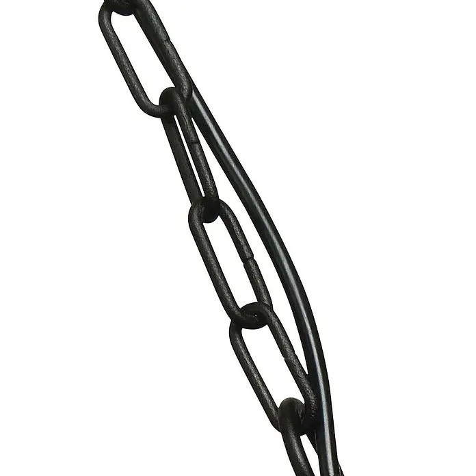Elstead Pendelleuchte Klampenborg - 60 W, L x B x H: 27,5 x 27,5 x 36 cm, Schwarz, E27 - Nahaufnahme einer schwarzen Kette, die robust und langlebig wirkt. Ideal für verschiedene Anwendungen.
