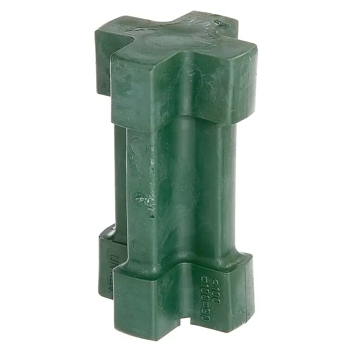 Alberts Einschlag-Werkzeug - Für Einschlagbodenhülsen 90 x 90 mm oder Ø 100 mm - Grüner Kunststoffpfostenisolator für Zäune, robuste Ausführung für den langfristigen Einsatz im Freien.