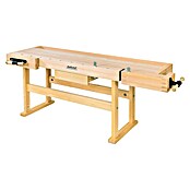 Ramia Werkbank Premium 1 (2.120 x 760 x 860 mm, Beukenhout massief)
