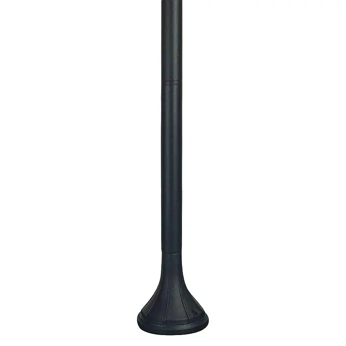 Elstead Außenlaterne Norfolk - 60 W, Farbe Gehäuse: Schwarz, Ohne Leuchtmittel, Ø x H: 18,4 x 109 cm - Ein schwarzer Standventilator mit einem stabilen Sockel und einem schlanken Design, ideal für die Kühlung von Räumen.
