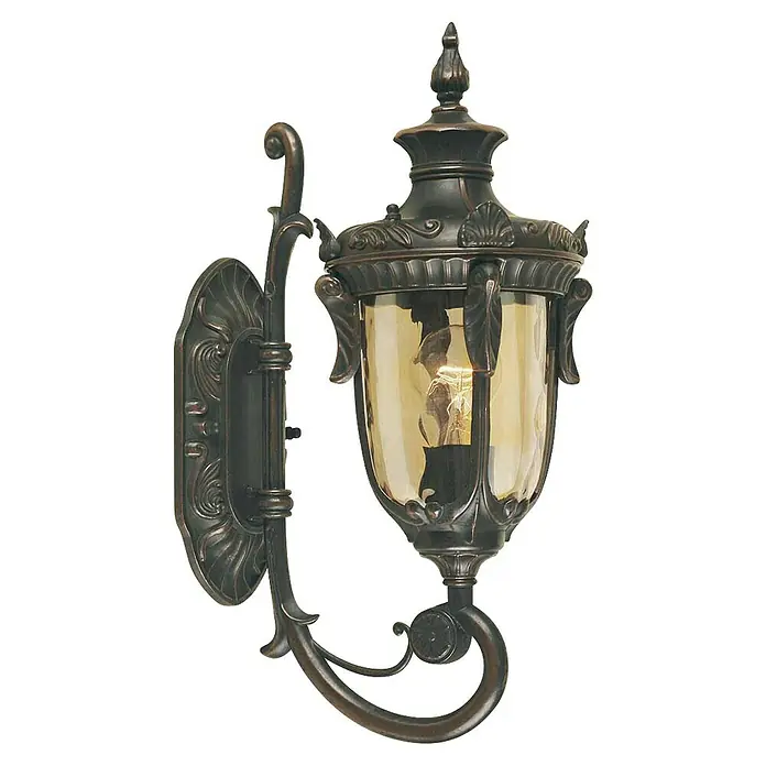 Elstead Außenwandleuchte Philadelphia - 60 W, 24 x 43 x 43 cm, Old Bronze, IP44, Up - Elegante Außenwandleuchte im klassischen Stil.