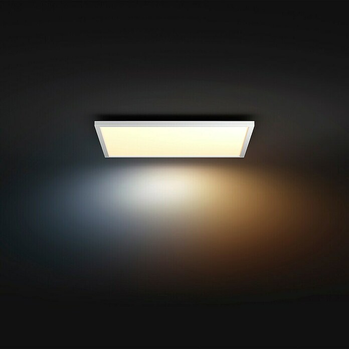 Philips Hue LED-Panel White Ambience Aurelle (39 W, L x B x H: 60 x 60 x 4,6 cm, Weiß, Warmweiß) | BAUHAUS