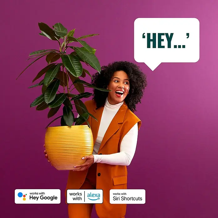 Philips Wiz Smart-LED-Lampe matter - E27, Dimmbar, Neutralweiß, 1.055 lm, 11 W, 1 Stk. - Die smarte Zimmerpflanze hört auf Sprachbefehle über Google Assistant, Alexa oder Siri Shortcuts und sagt "HEY...".